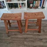 Solid pine stool