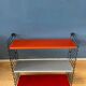 Orange, red and gray Tomado vintage modular wall system - shelves - unit