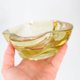 Nice empty yellow crystal pocket, vintage