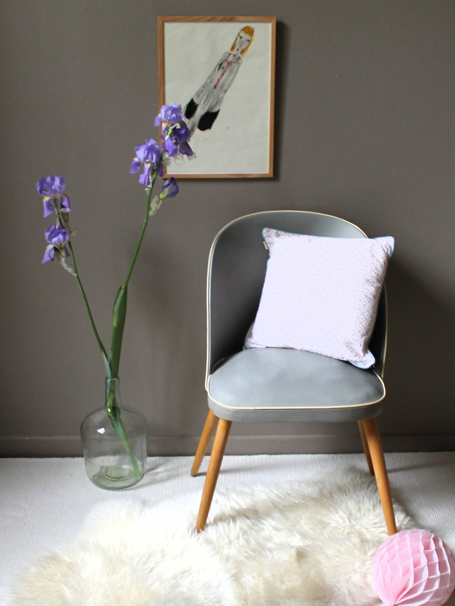 Chaise cocktail vintage