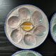 Lot de 4 assiettes à huîtres