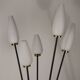 Lampadaire en métal et opaline, 1960