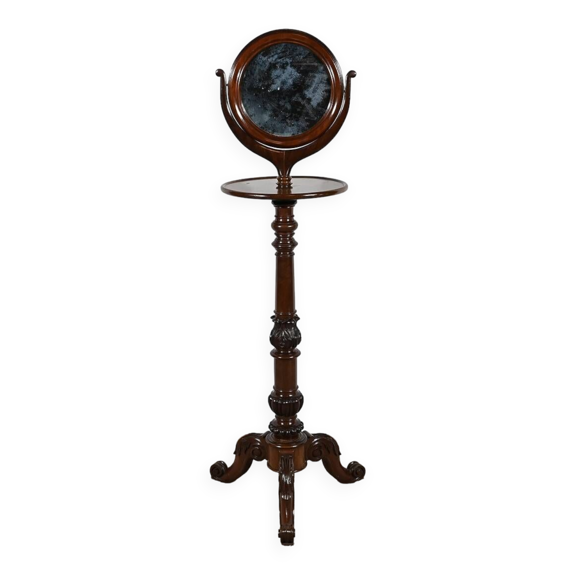 Small Barbière in Solid Mahogany, Restoration Period – 1st part 19th century