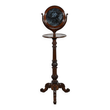 Small Barbière in Solid Mahogany, Restoration Period – 1st part 19th century