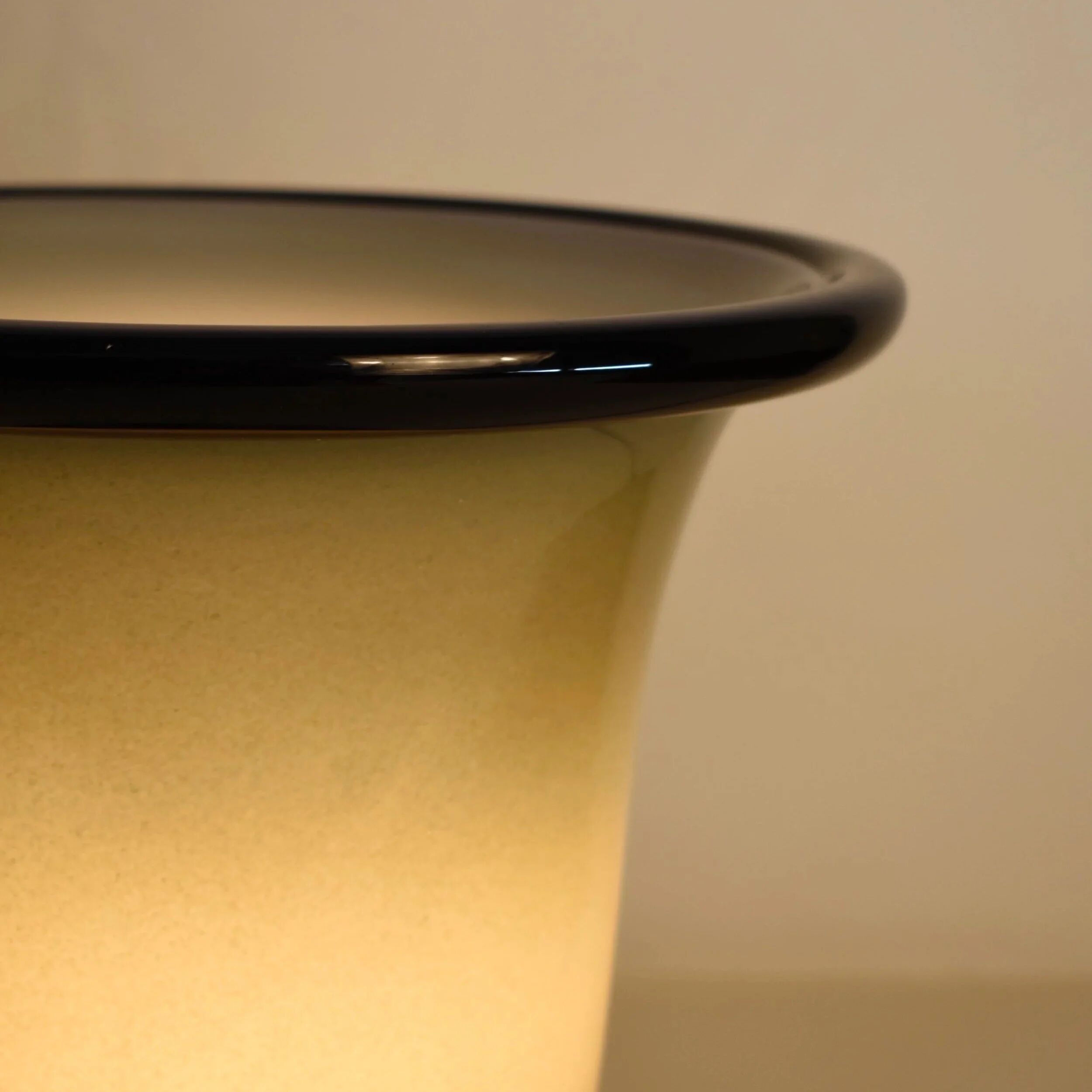 Green and black Murano glass table lamp by Barovier e Toso