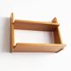 Vintage Wall Shelf in Beech, Czechoslovakia, 1960s