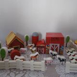 Large wooden toy set about the world of the farm