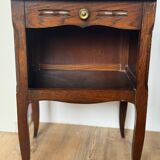Pair of antique wooden bedside tables