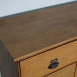 Large Vintage Dutch Oak Shop Cabinet / Sideboard, 1950s