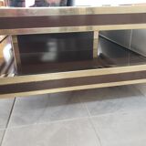 Coffee table vintage bar year 70 double tray for Roche Bobois