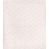 Beige Berber kilim with diamond patterns 307 x 202 cm