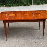 Scandinavian solid wood and rosewood dining table 1960