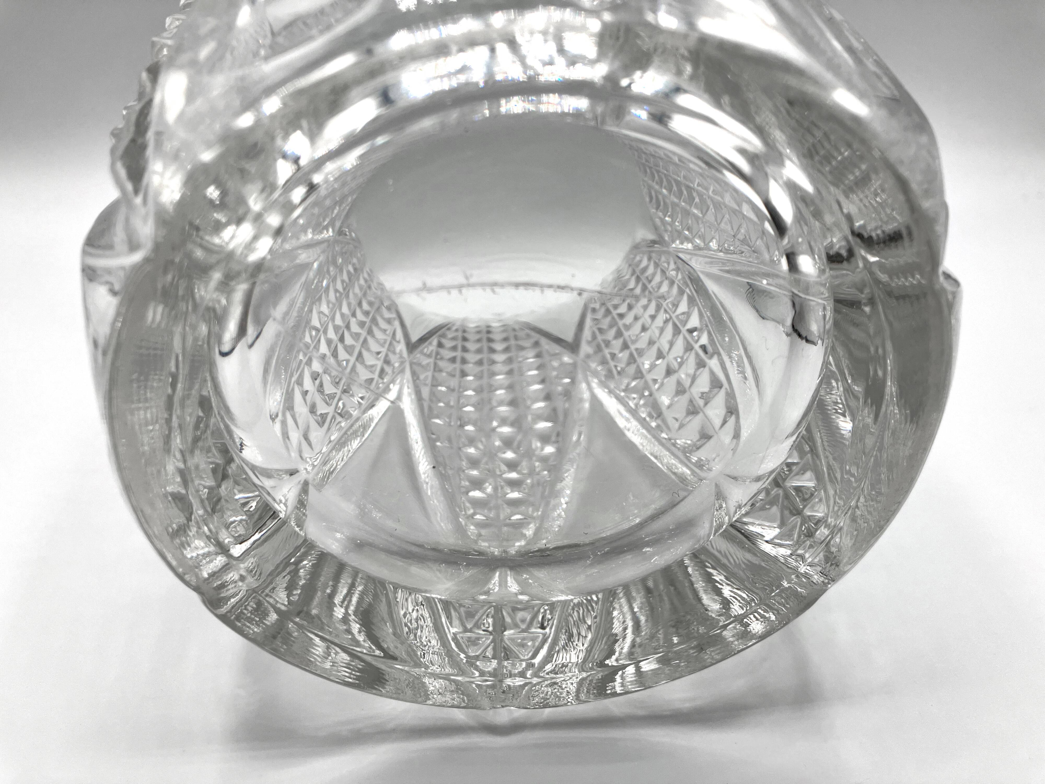 "Sonia" vase • Luxval collection • VAL SAINT LAMBERT • 1935 • Pressed glass