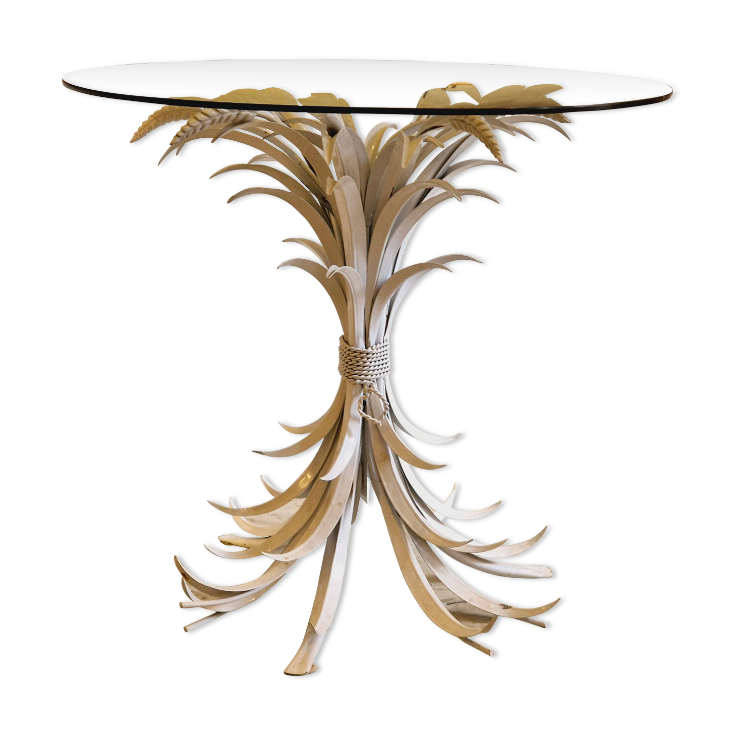 Hans Kögl, "Coco Chanel" - metal side table, Hollywood Regency