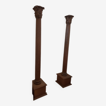 Colonnes en bois