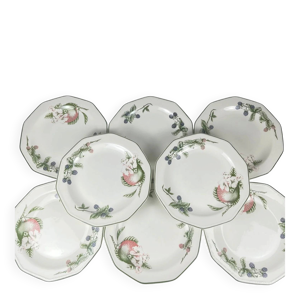 set de 8 assiettes plates