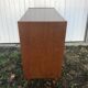 Old chest of drawers 4 drawers wood feet compass 70s vintage scandinavian