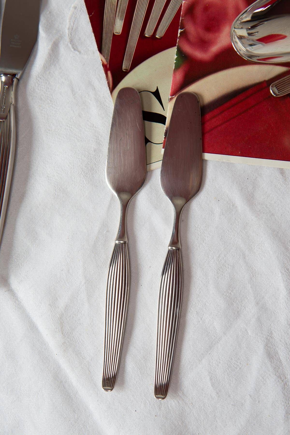 Frigast gab swedish/danish dessert cutlery set 1960s for 10 (32 pieces)