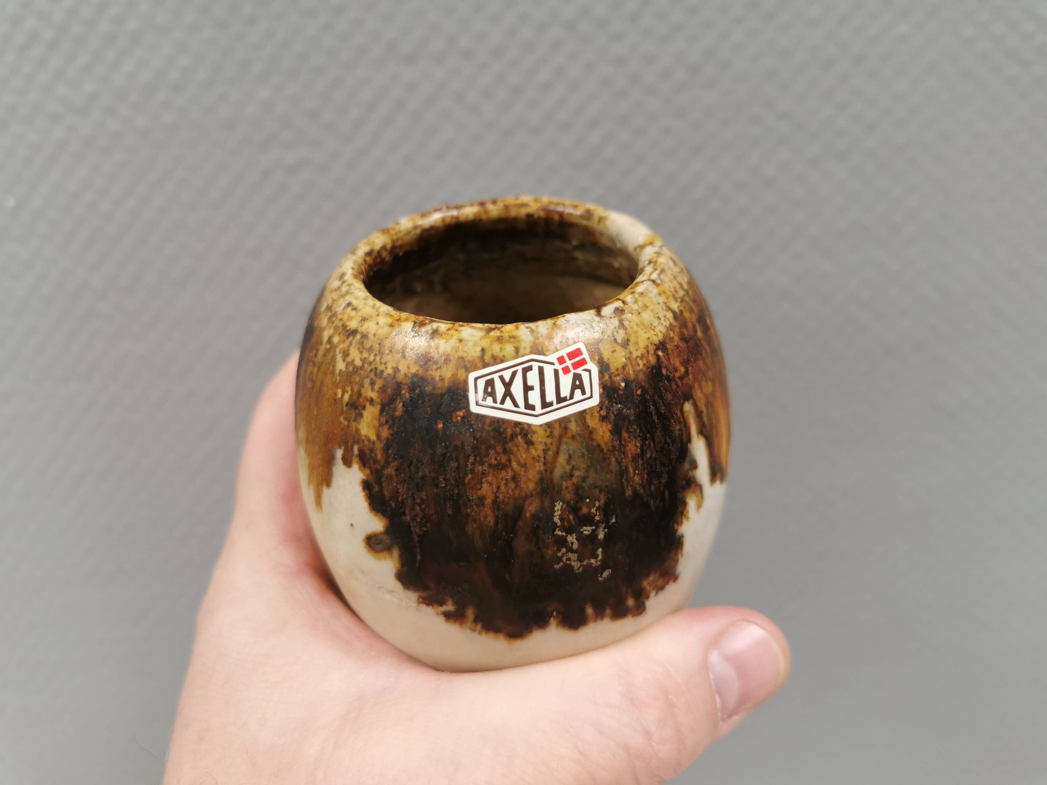 A small, beautiful ceramic vase by Axel Larsen Denmark 1980s