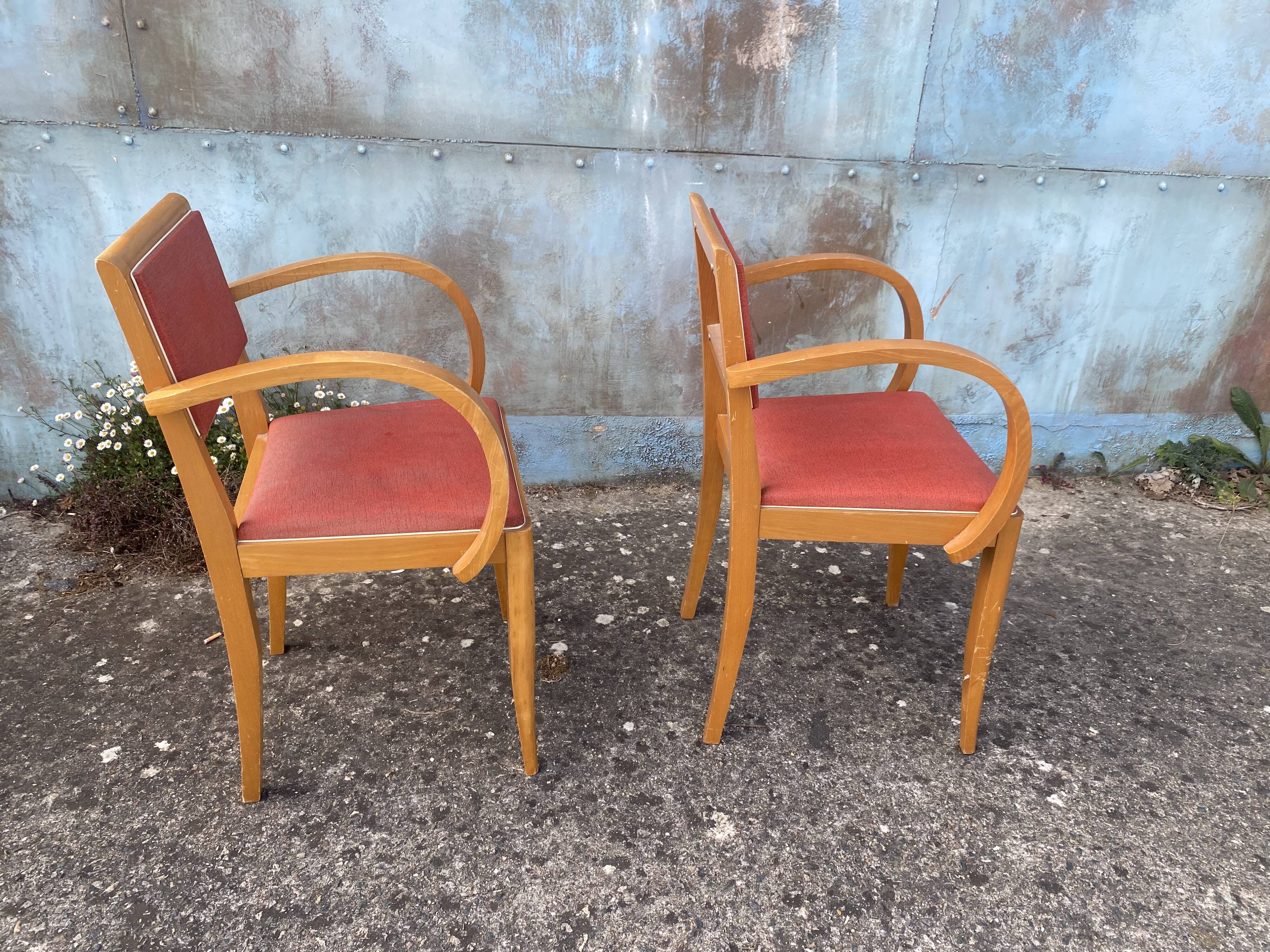 Paire de fauteuils bridge