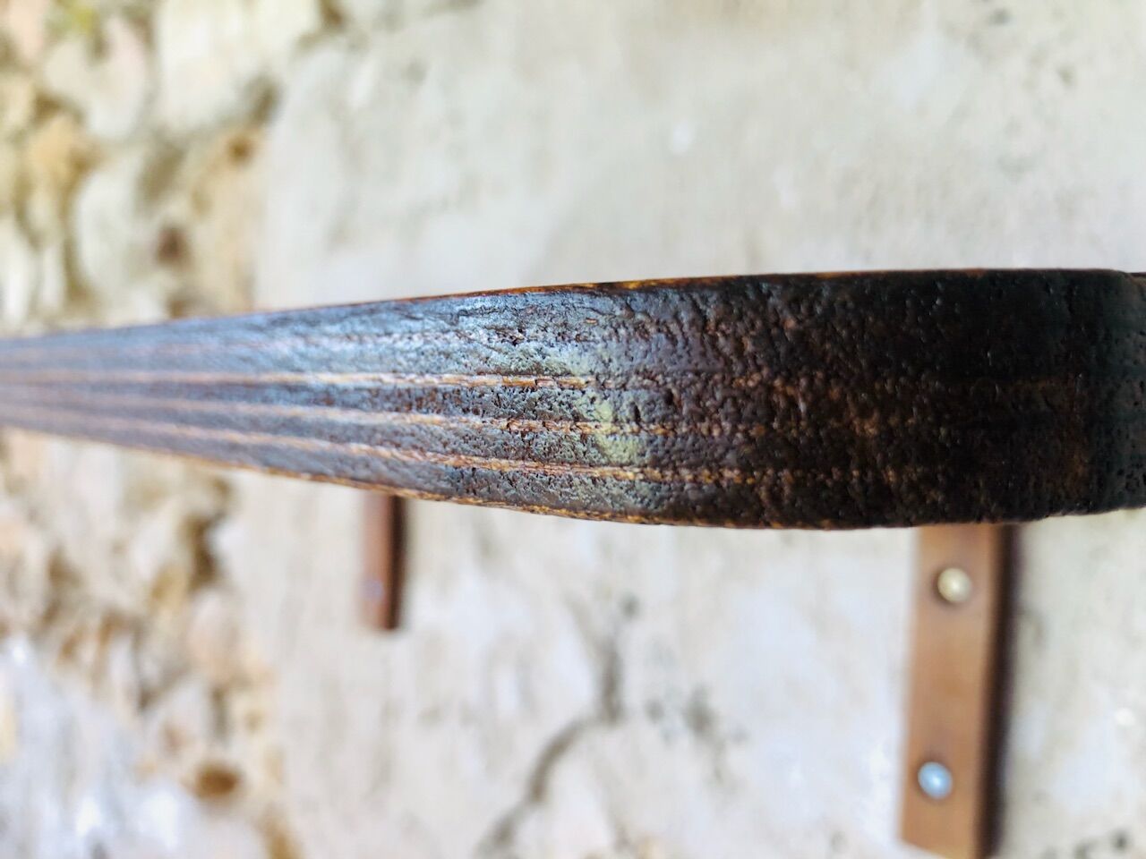 Vintage bent wood wall shelf circa 60