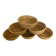 Set of 6 vintage rhodaceram ceramic bowls, beige and brown