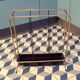 Vintage metal umbrella stand 1960