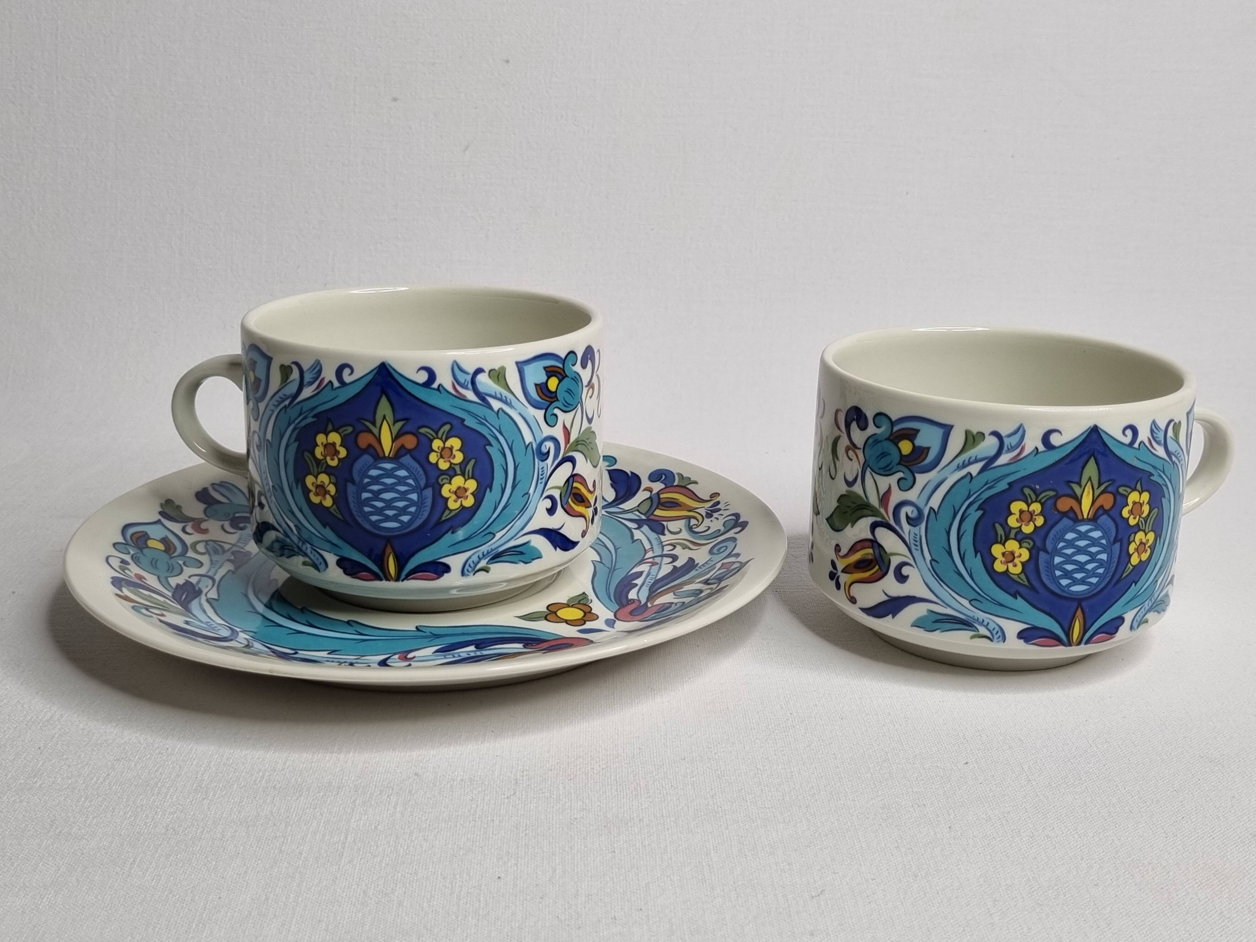 Chocolate cups, Izmir, Villeroy and Boch, 70s