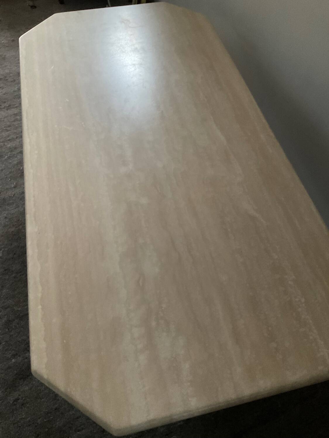 70s Travertine Coffee Table