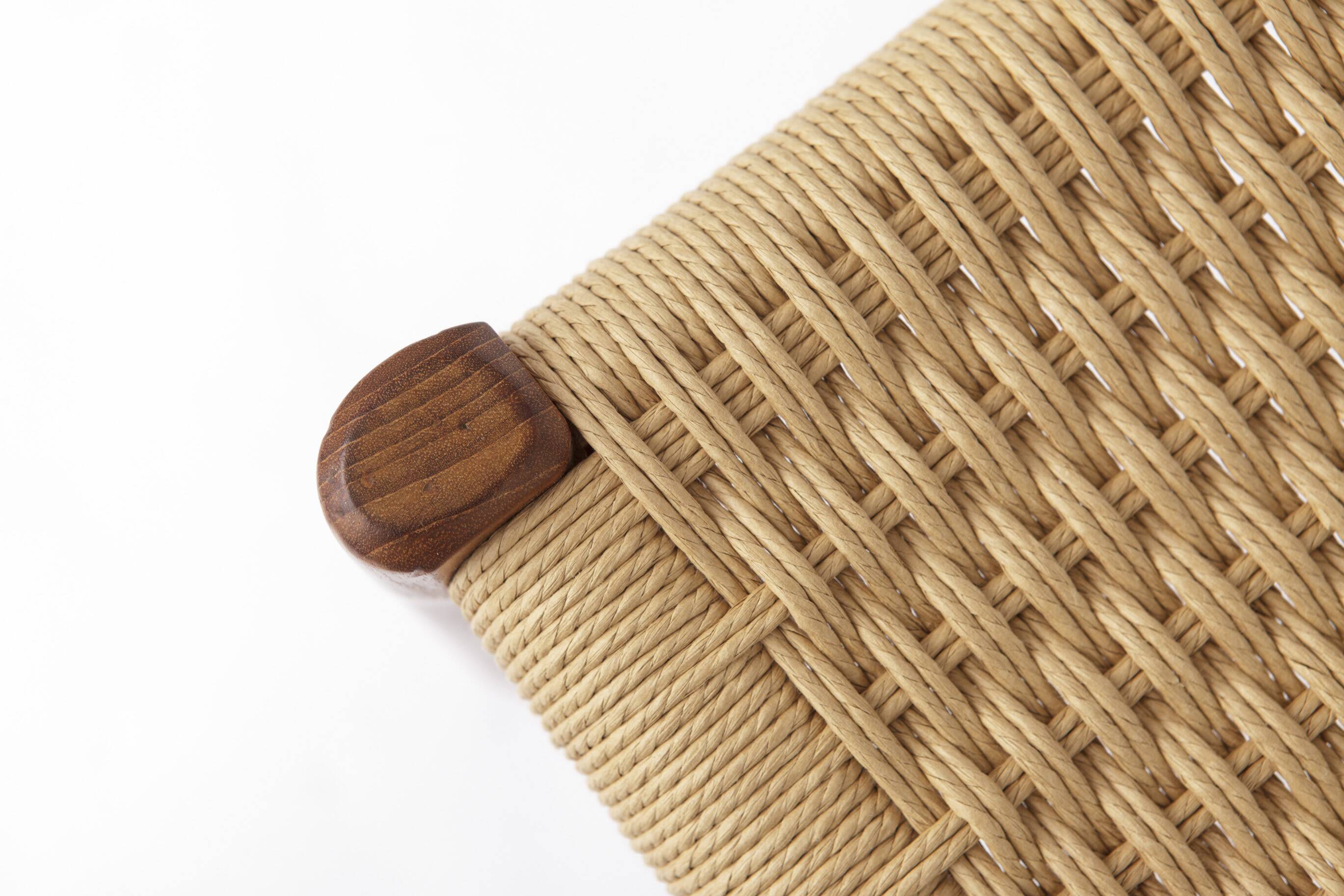 1 of 3 Niels Otto Møller Model 77 Teak Dining Chair,  Paper Cord, 1960s