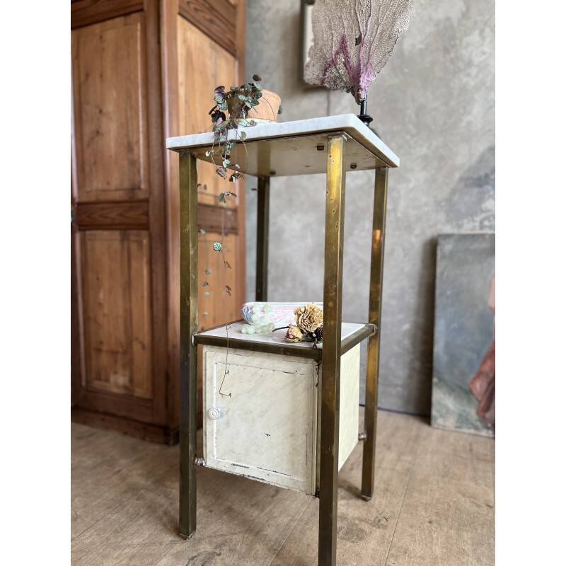 Antique medical bedside table
