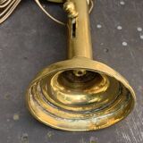 Lamp base, base on an old candlestick, cellar rat, in brass, copper, old, collector
