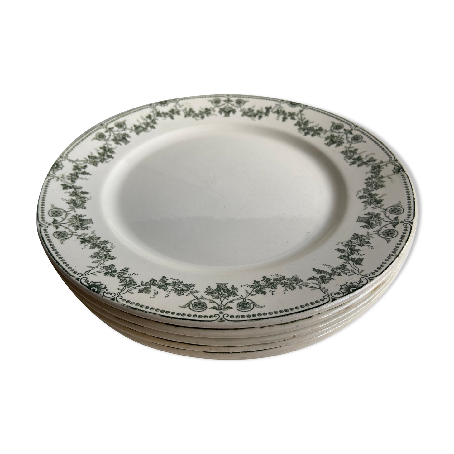 Set of 6 Badonviller plates