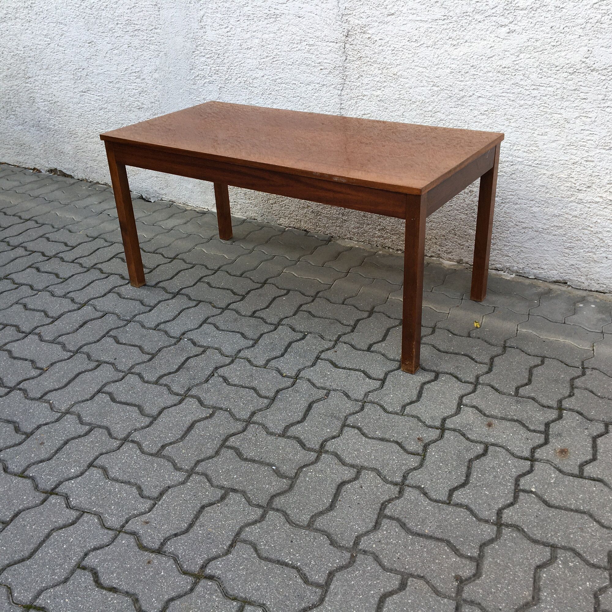 Vintage interier praha coffee side conference table polished angara 70s