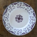 Digoin Sarreguemines dish purple