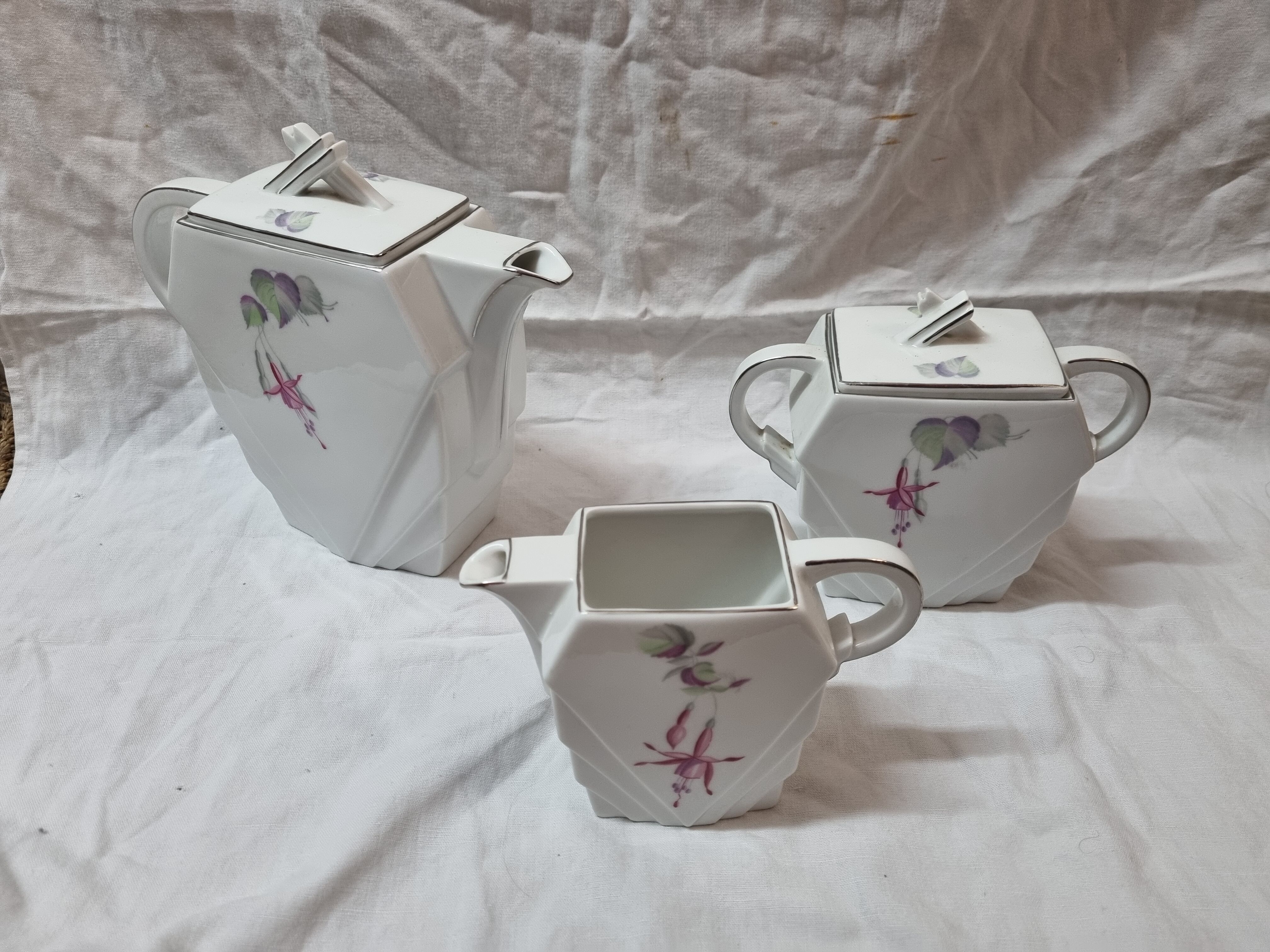 Art Deco Tea Set Royal Epia Czech