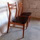 Pair of vintage Scandinavian chairs in teak 50s 60s