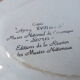 Plat faience Aprey Copie Musée National de Sèvres