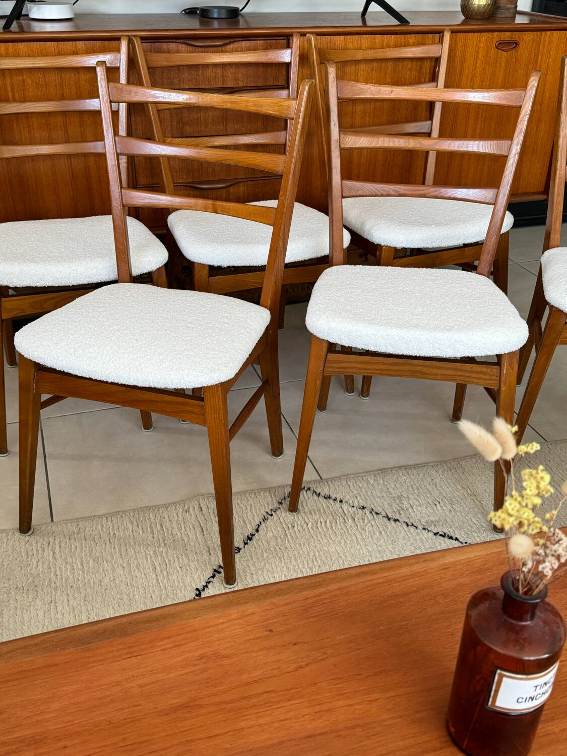 Old vintage Scandinavian style chair X6