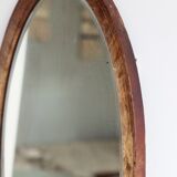 Old mirror beveled oval