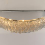Simple Murano glass wall light by Kaiser, Germany, 1970s.