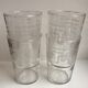 Lot de 4 verres à eau gravés années 50-60