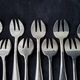 Box of 12 silver-plated oyster forks Paul François Guillaumont