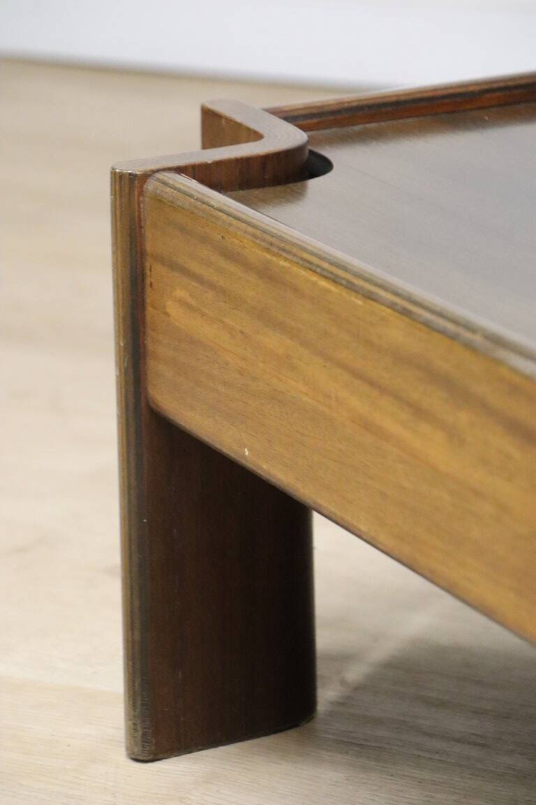 “Zelda” coffee table by Sergio Asti in rosewood, 1960