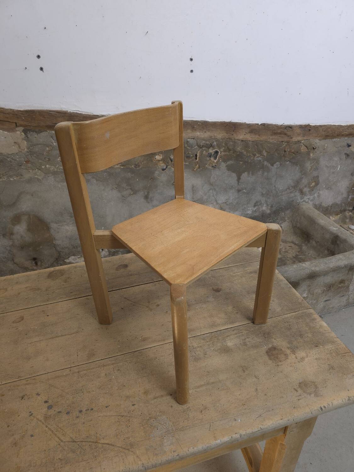 Wooden children's chair