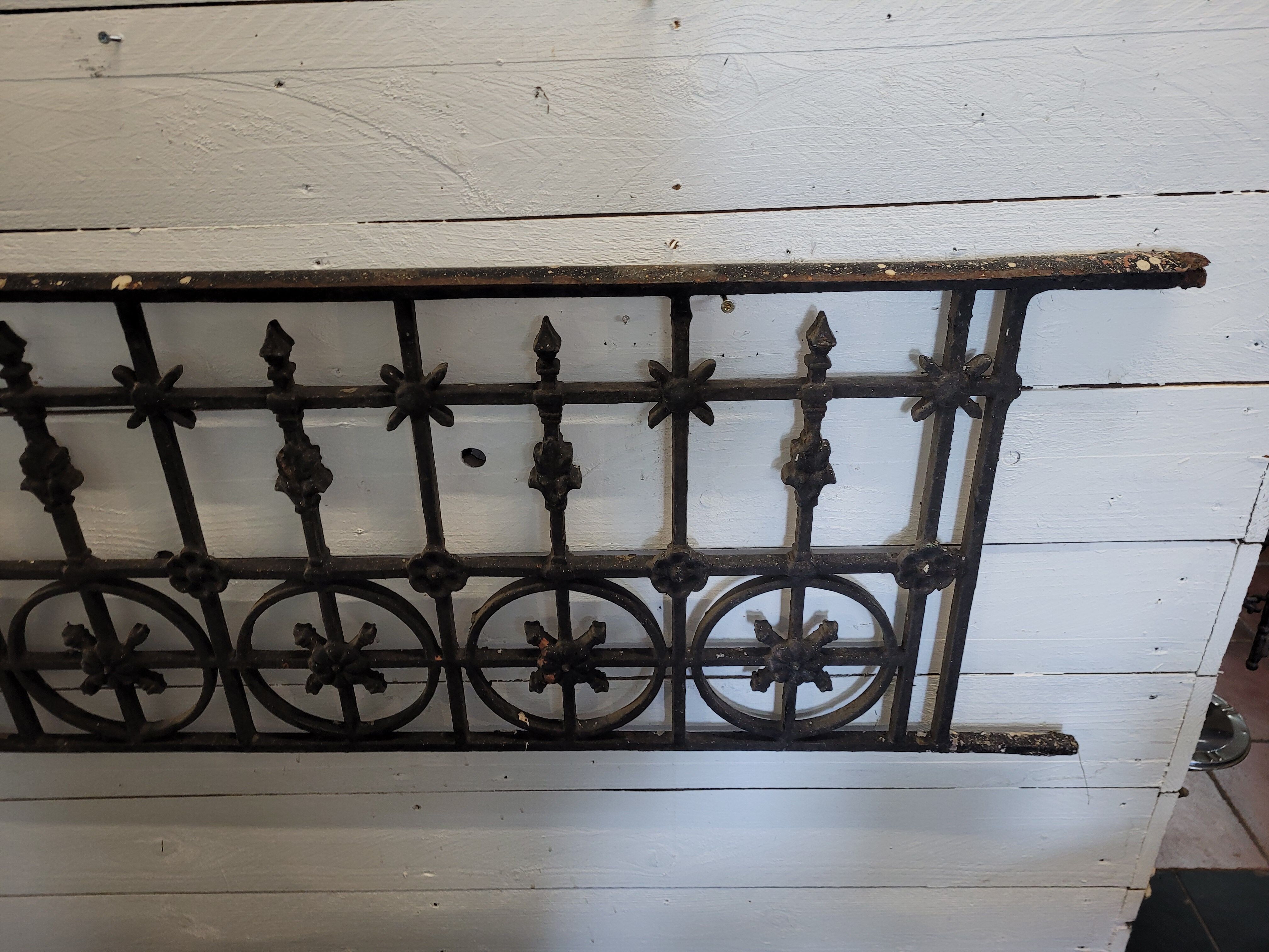 Old cast iron balcony house