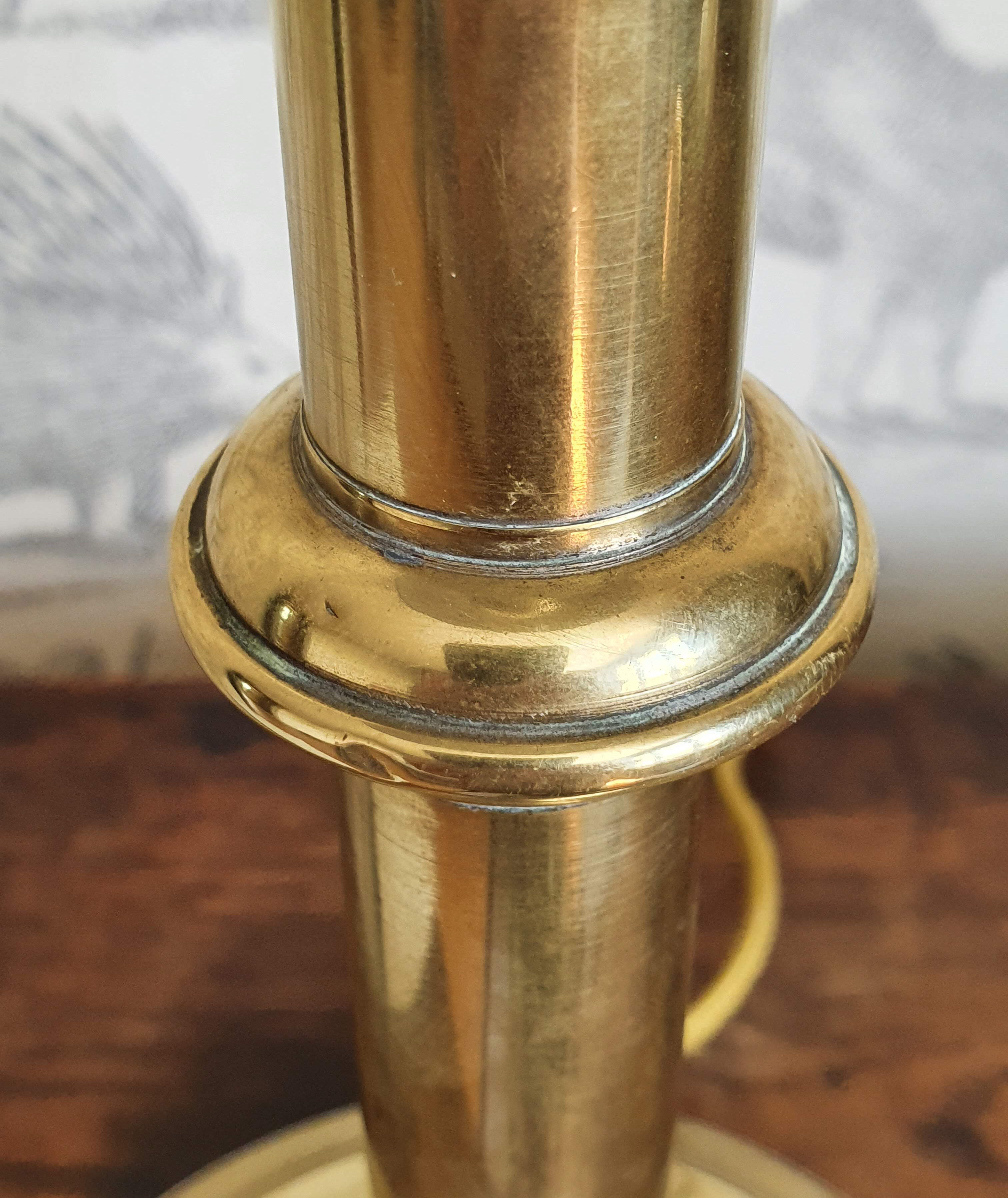Gilded brass lamp