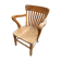 Fauteuil de bureau d'enfant dit "Américain" en chêne vers 1920