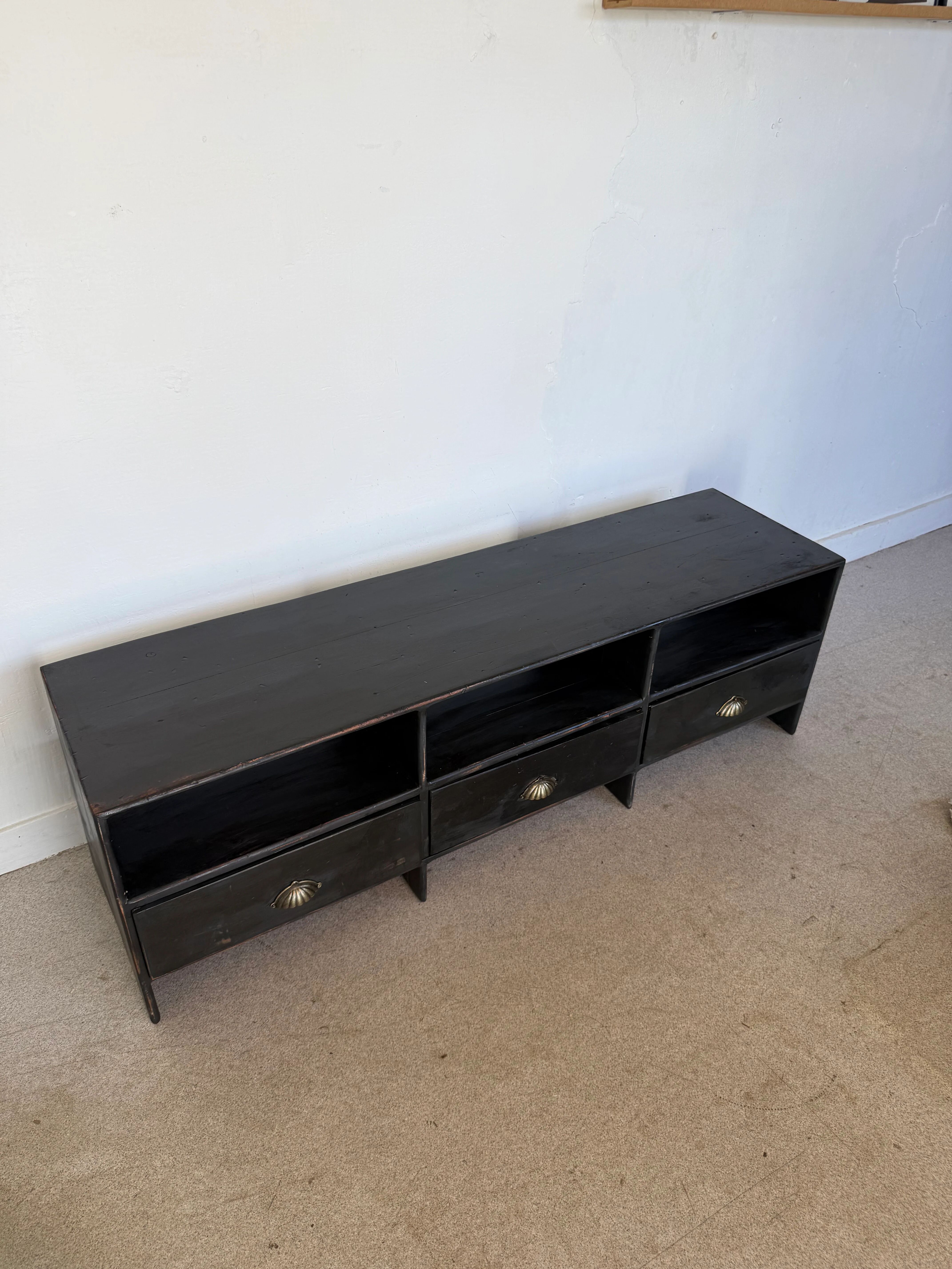 Meuble bas de métier vintage enfilade buffet meuble tv