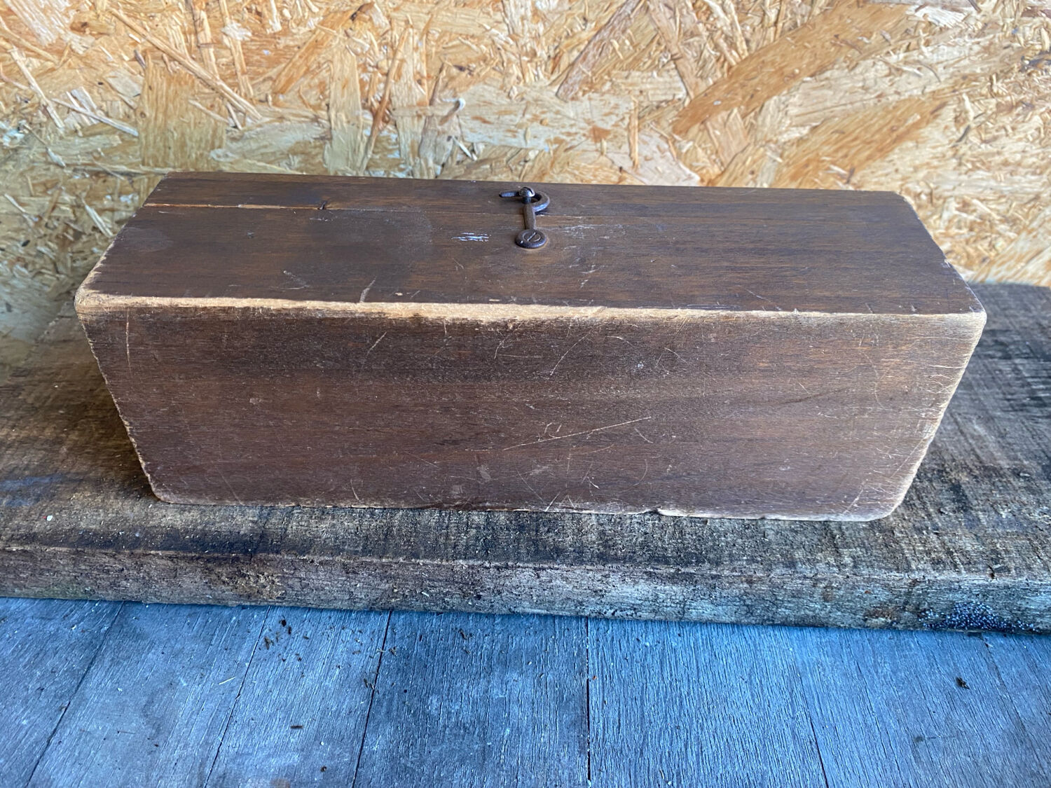 Antique Writing Desk Set Vintage Wooden Storage Box #D89